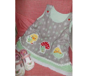 Stickserie Frühling ist da - Ente & Frosch